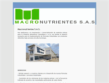 Tablet Screenshot of macronutrientes.com